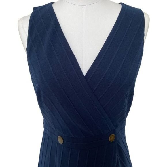 Hutch Indira Asymmetrical Dress in Navy Blue Size Small - Picture 9 of 15